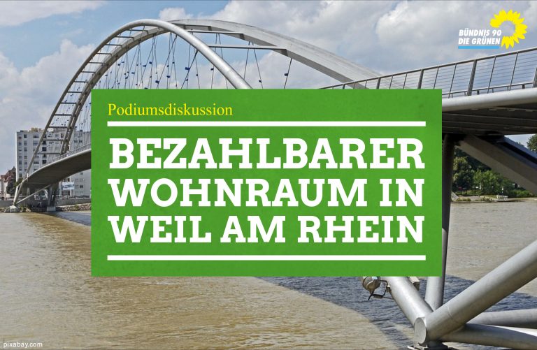 Podiumsdiskussion „Bezahlbarer Wohnraum in Weil am Rhein“
