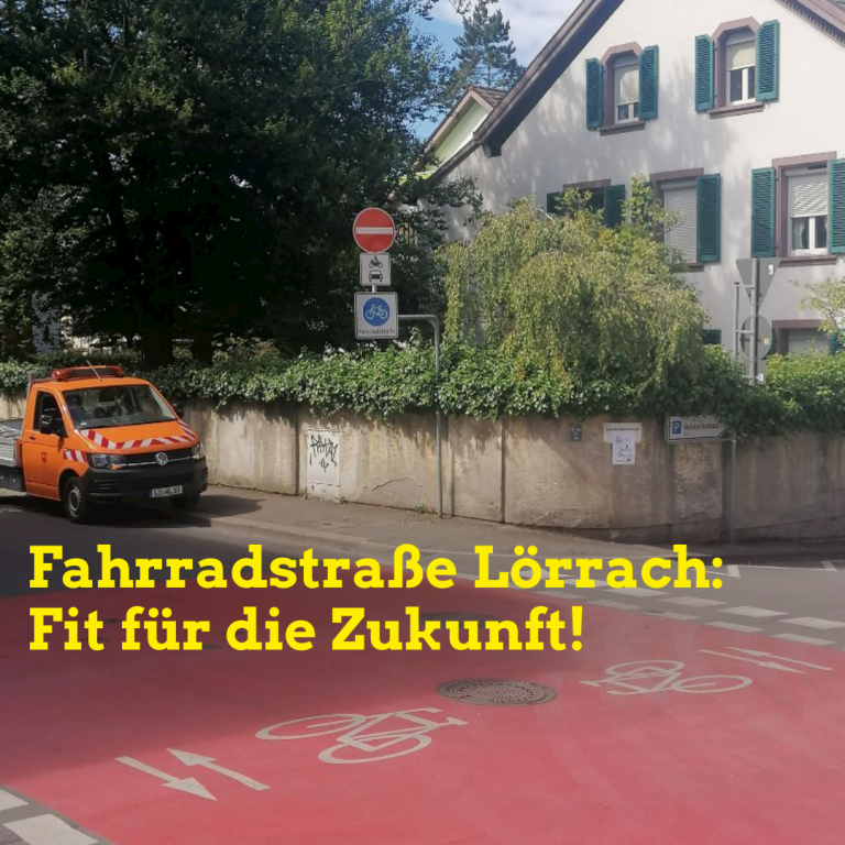 Fahrradstraße in Lörrach