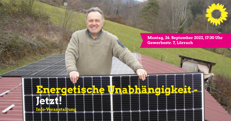 Info-Veranstaltung „Energetische Unabhängigkeit bei Wärme und Strom – Jetzt!“